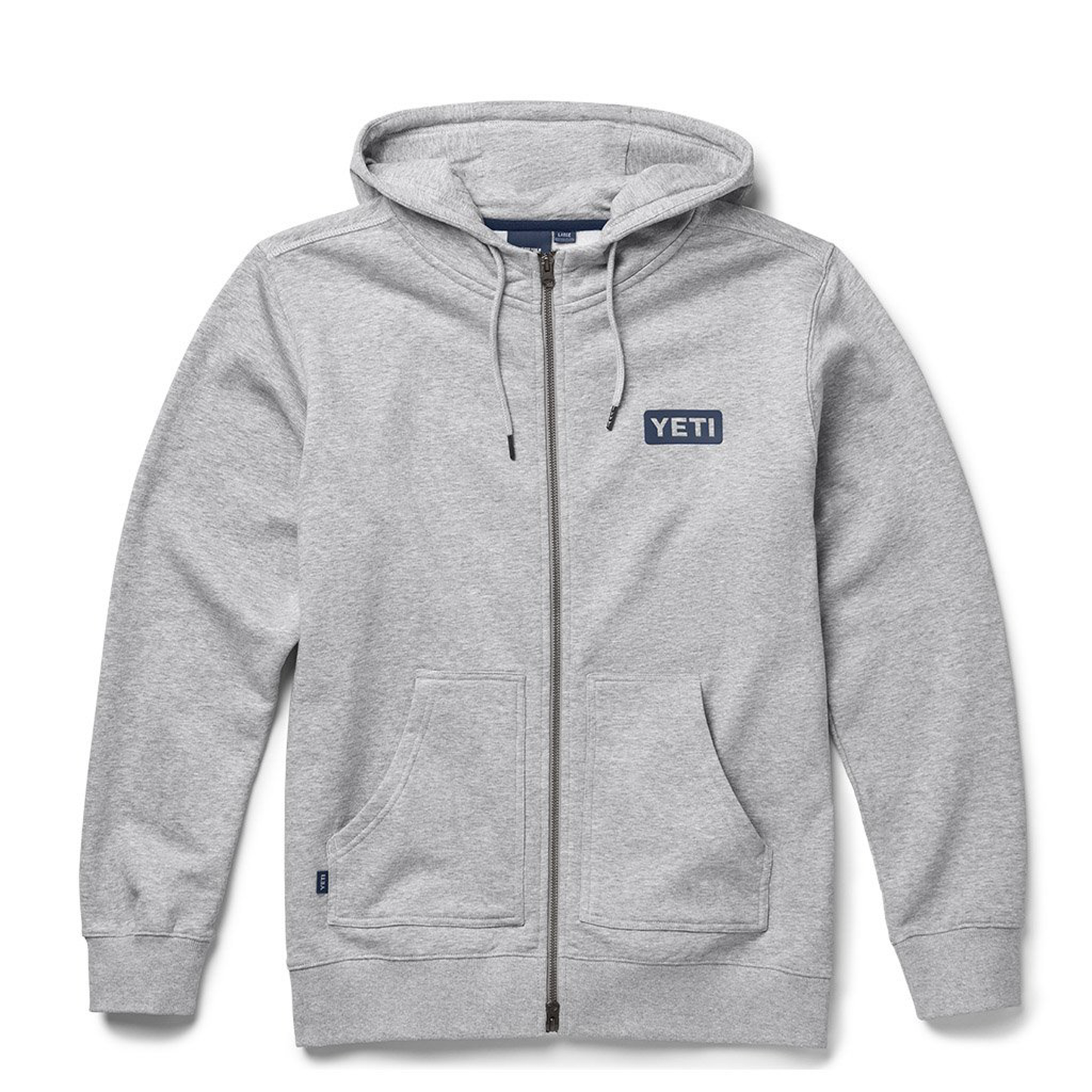 YETI Brushed Fleece Full Zip Hoodie Heather Grey