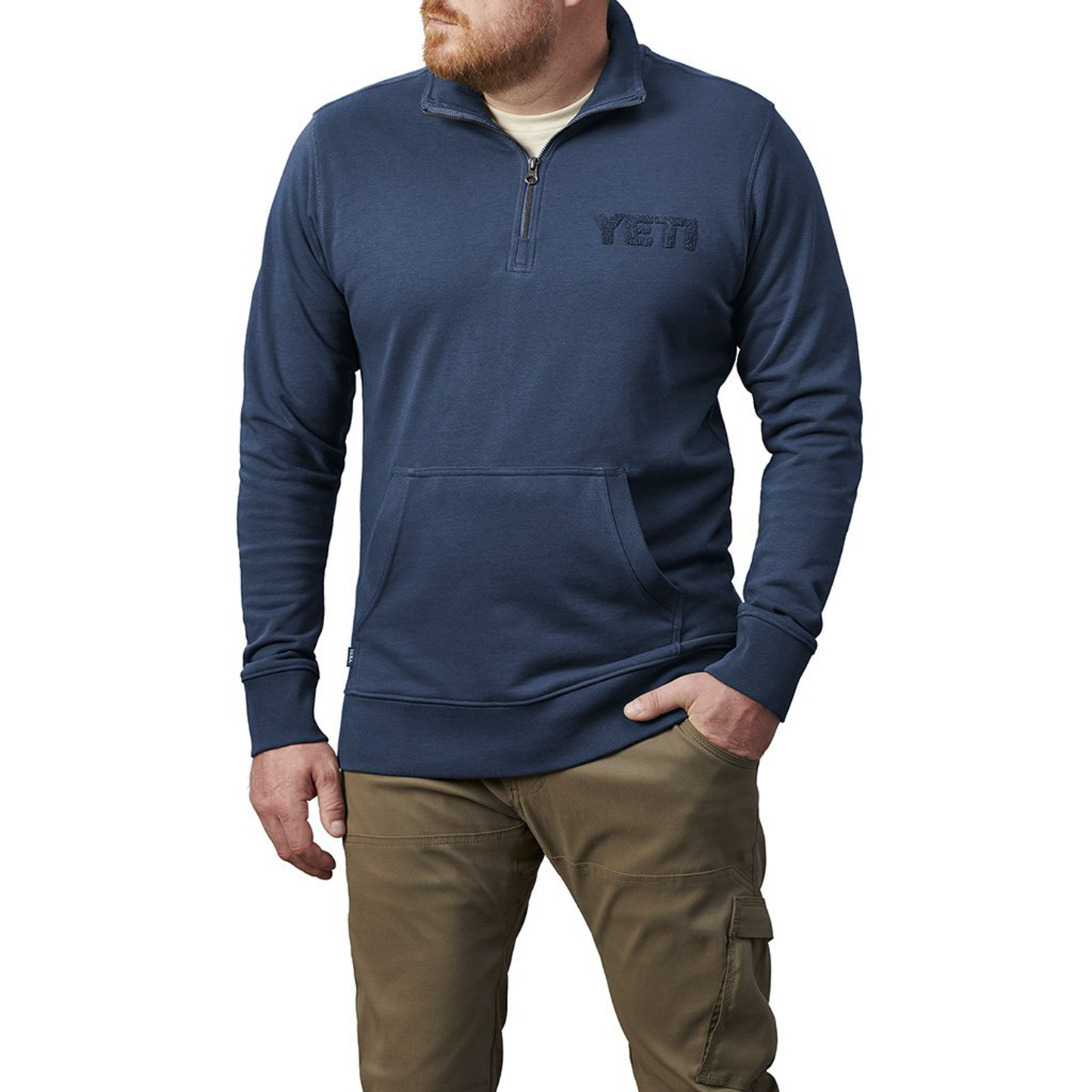 YETI Terry Quarter Zip Pullover Navy