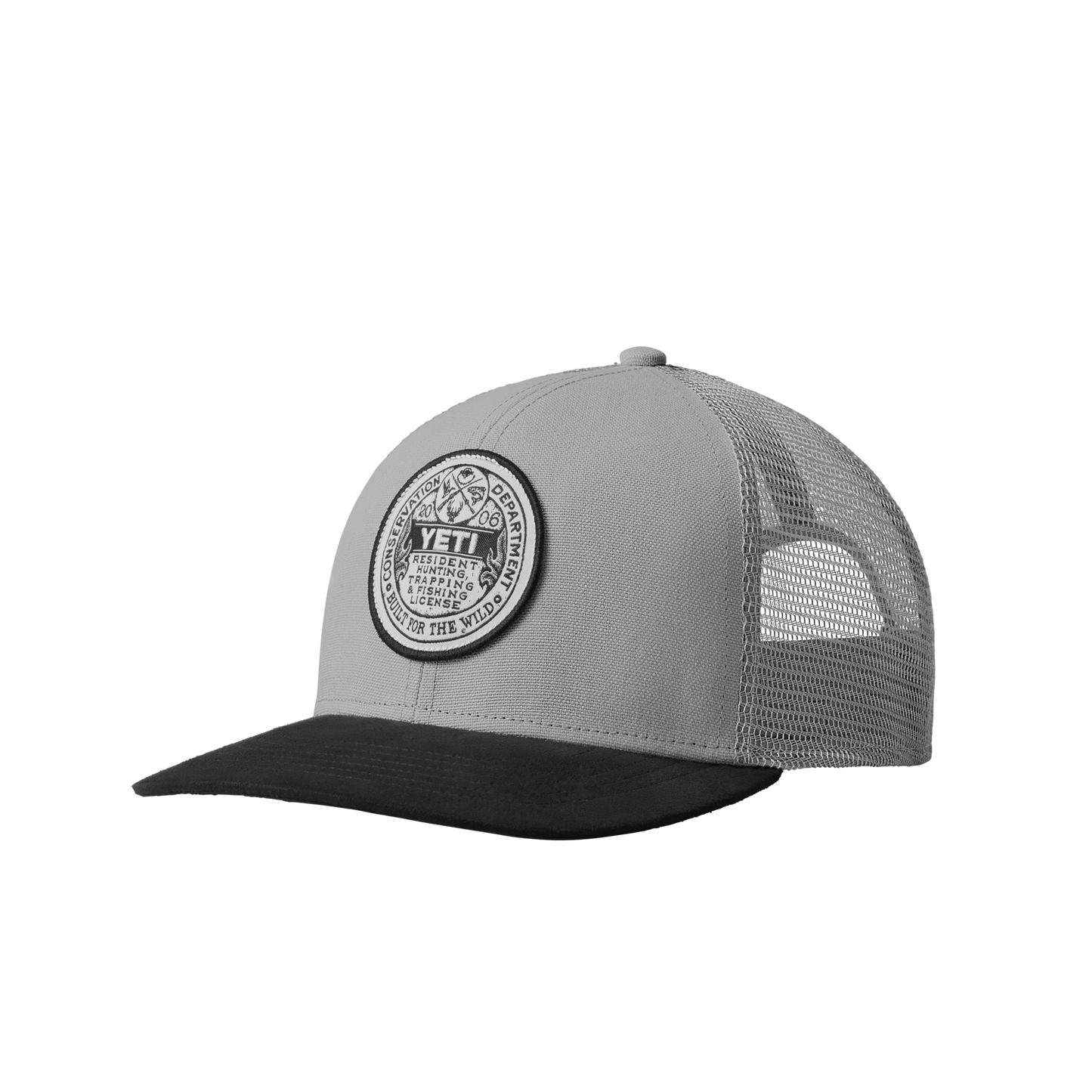 YETI Trapping License Trucker Hat Grey/Black