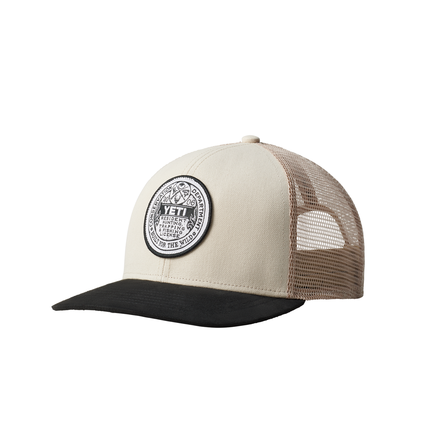 YETI Trapping License Trucker Hat Sharptail Taupe/Black