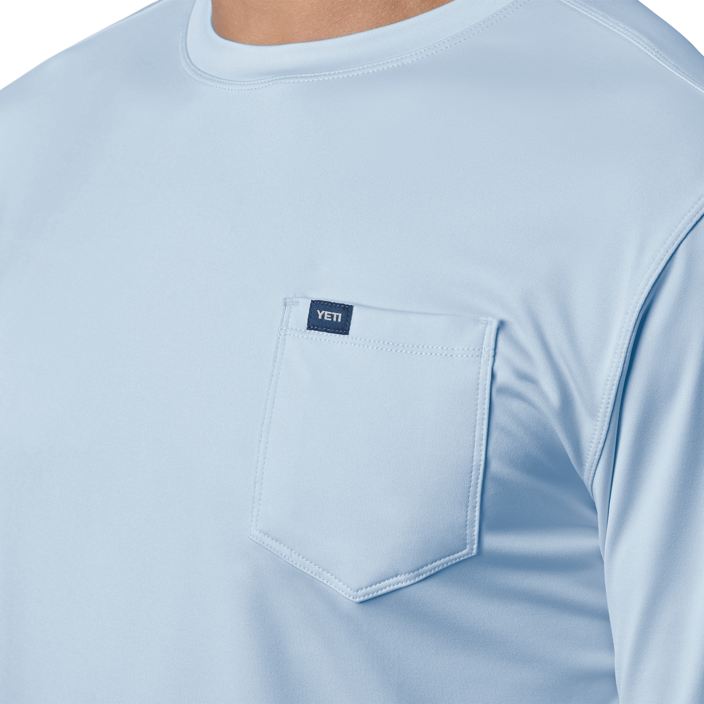 YETI Pocket Long Sleeve Sunshirt Light Blue