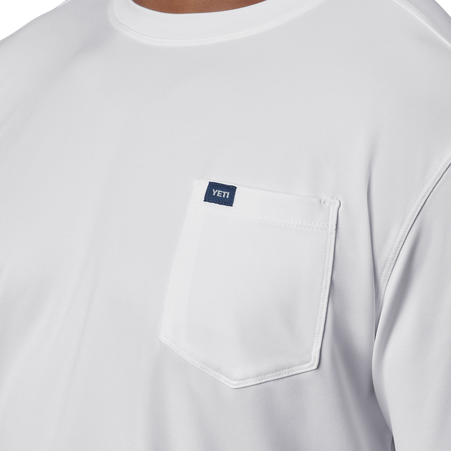 YETI Pocket Long Sleeve Sunshirt White