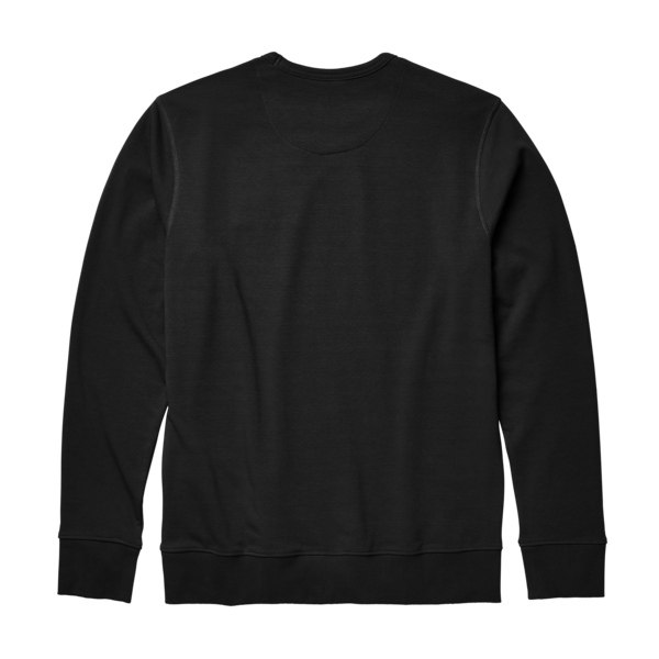 YETI French Terry Crew Neck Pullover Black
