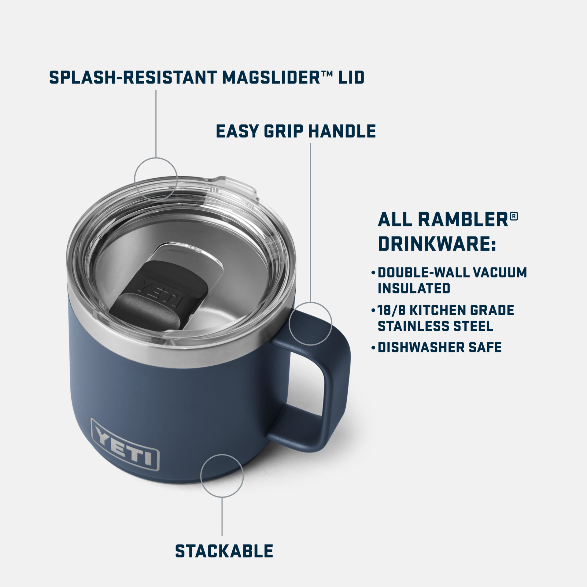 14　Rambler　UK　LIMITED　–　Stackable　Mug　oz　YETI®　YETI