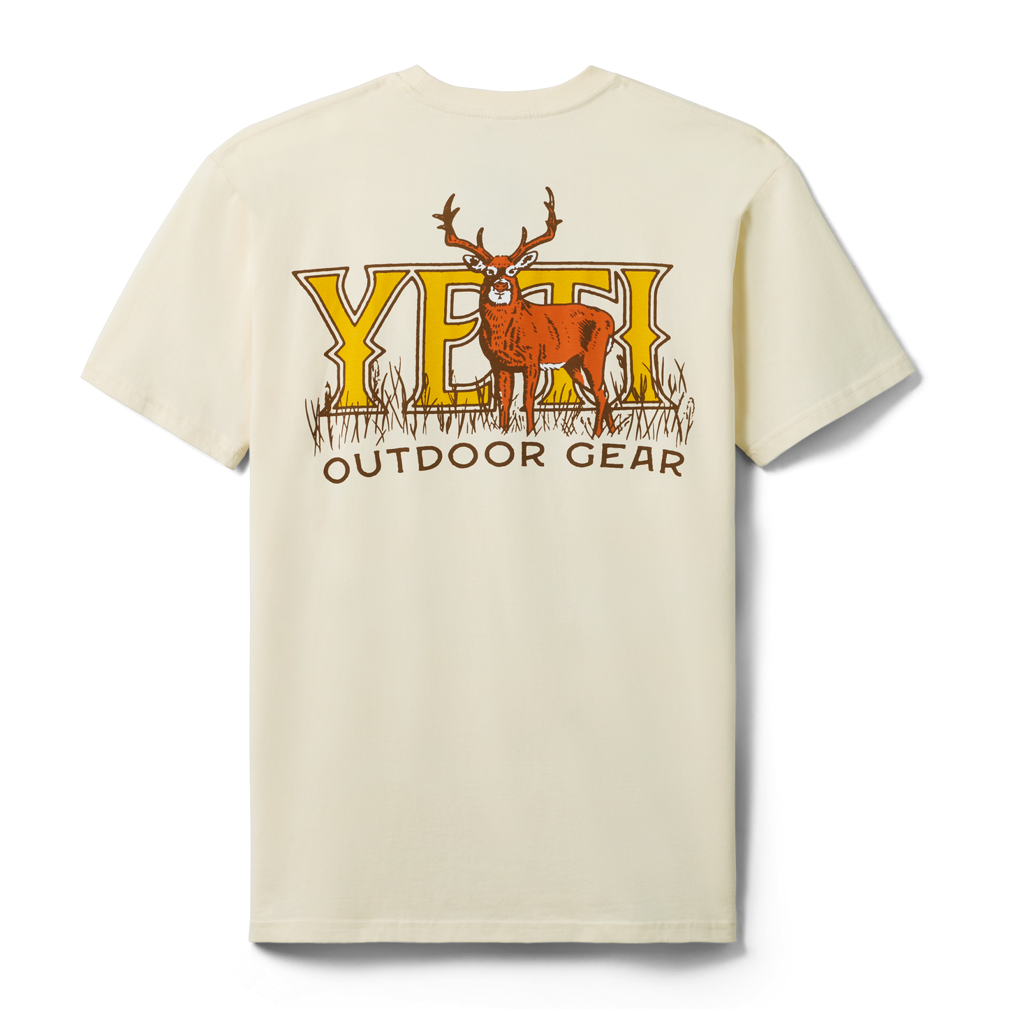 YETI Whitetail Short Sleeve T-Shirt Ecru