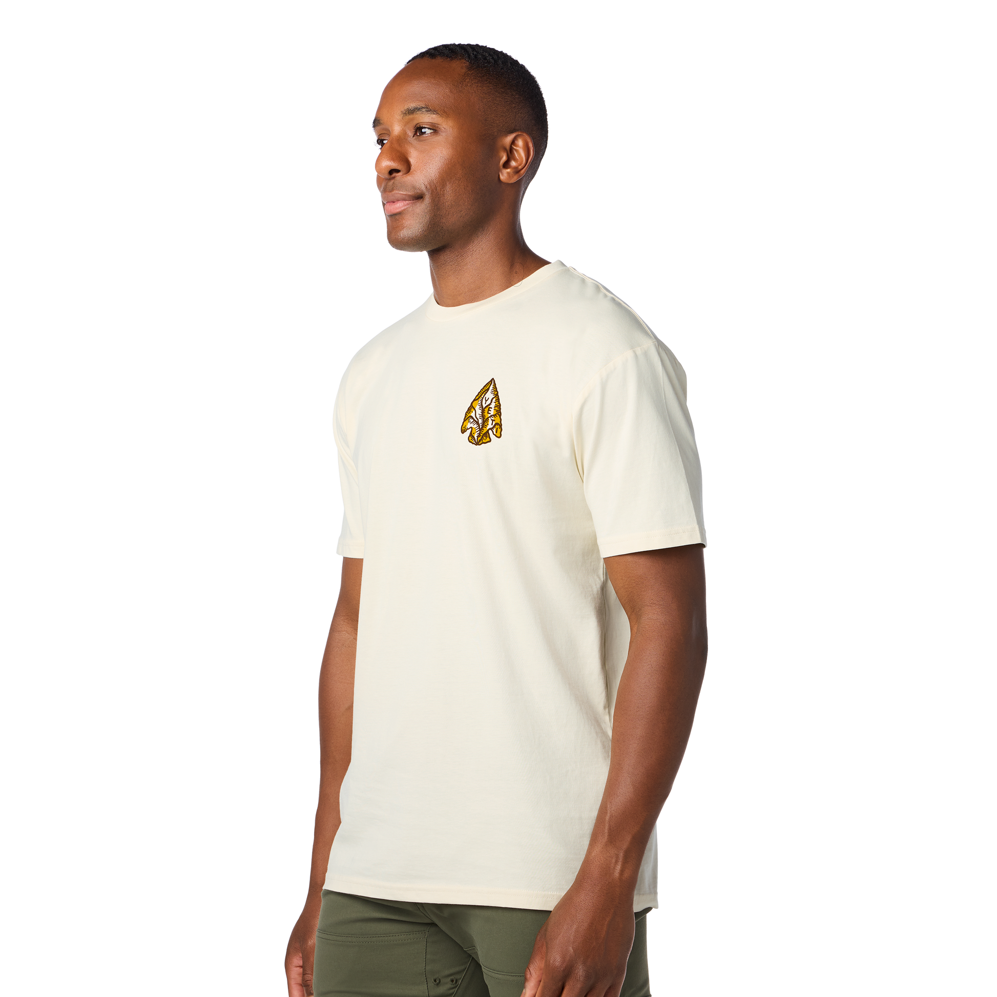 YETI Whitetail Short Sleeve T-Shirt Ecru