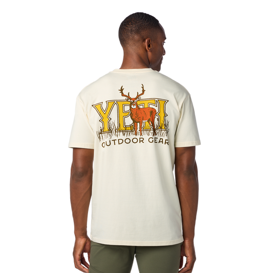 YETI Whitetail Short Sleeve T-Shirt Ecru