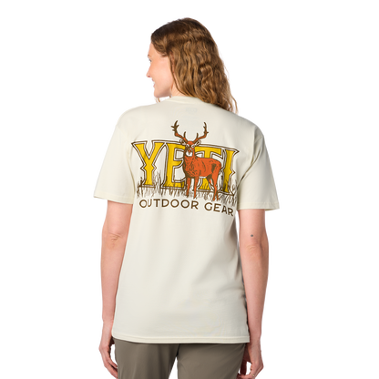 YETI Whitetail Short Sleeve T-Shirt Ecru