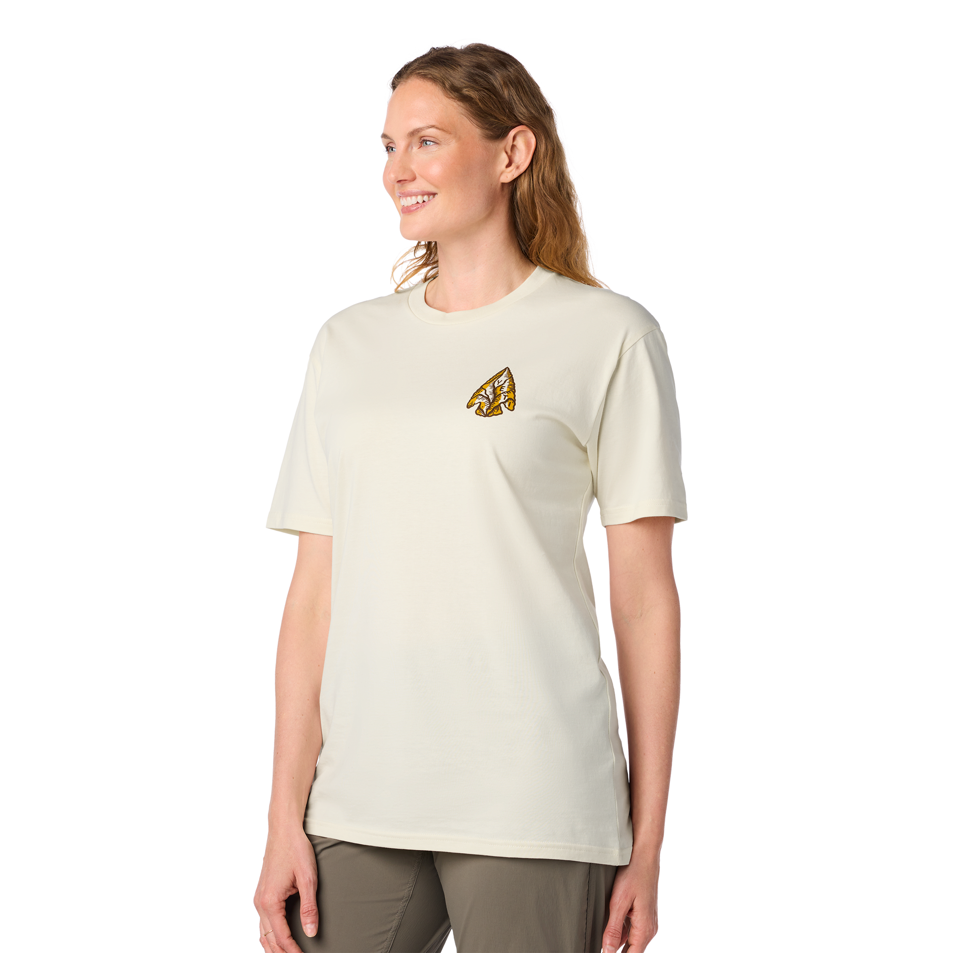 YETI Whitetail Short Sleeve T-Shirt Ecru