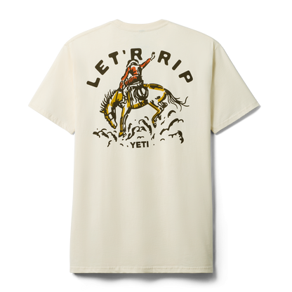 YETI Let'r Rip Short Sleeve T-Shirt Ecru