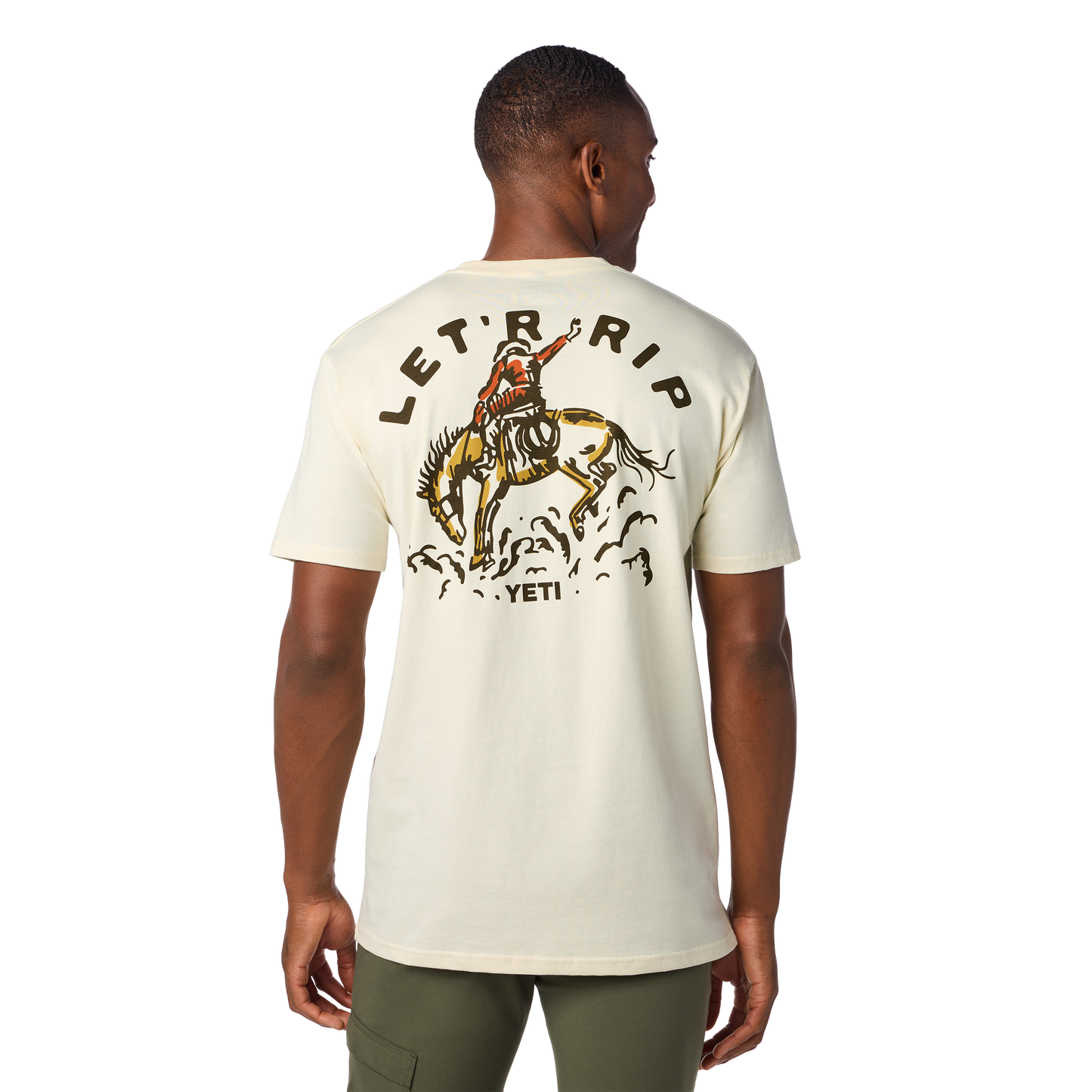 YETI Let'r Rip Short Sleeve T-Shirt Ecru