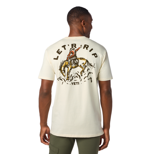 YETI Let'r Rip Short Sleeve T-Shirt Ecru