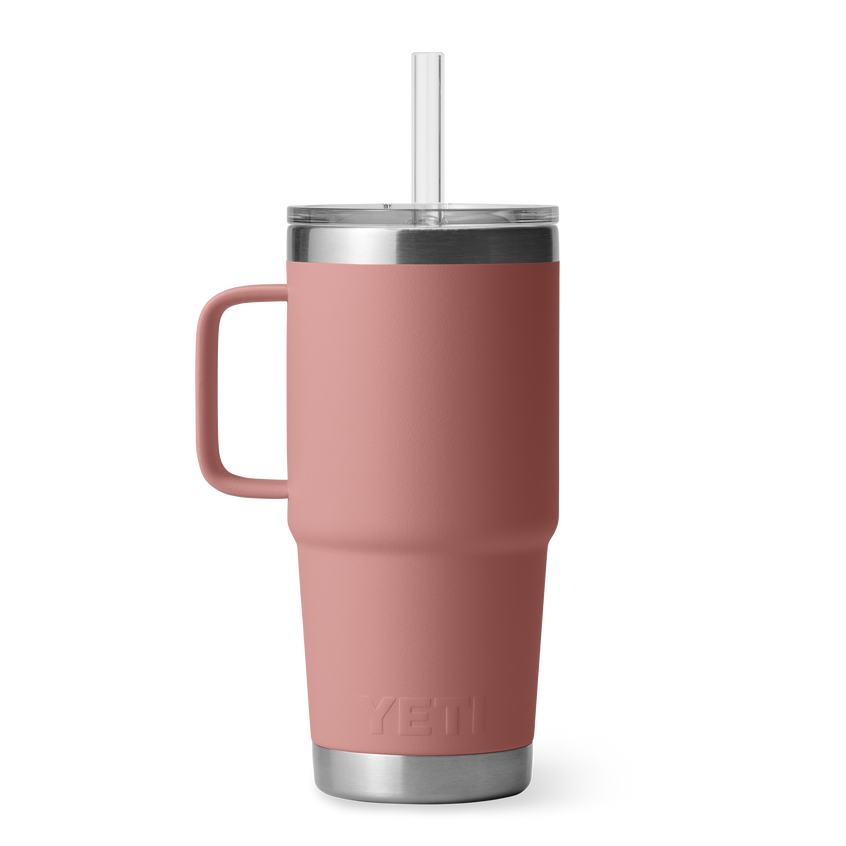 YETI Rambler® 25 oz (710 ml) Straw Mug Sandstone Pink