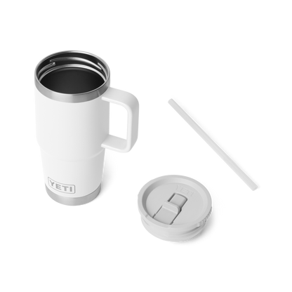 YETI Rambler® 20 oz (591 ml) Travel Straw Mug White