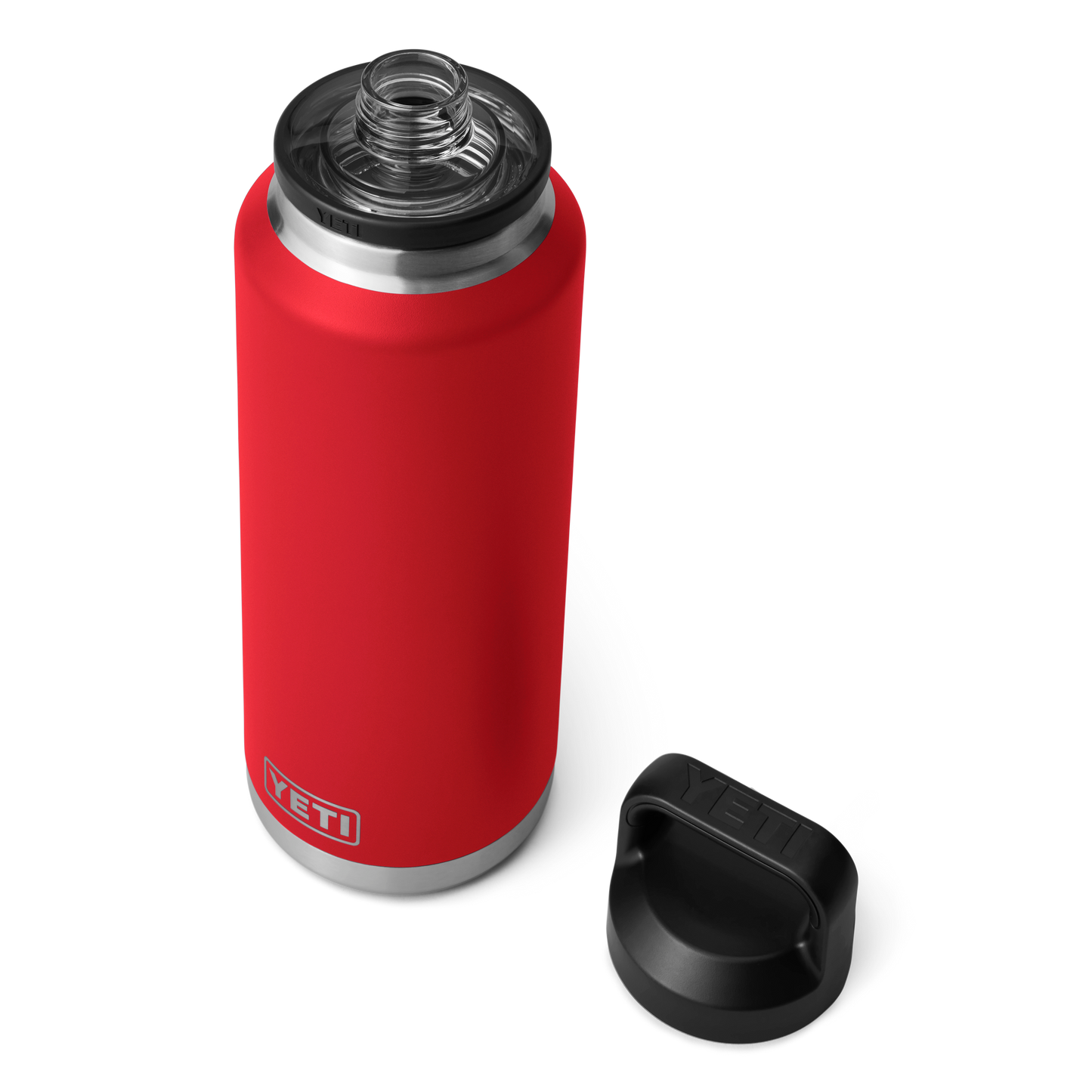 YETI Rambler® 46 oz (1.4 L) Bottle With Chug Cap Rescue Red