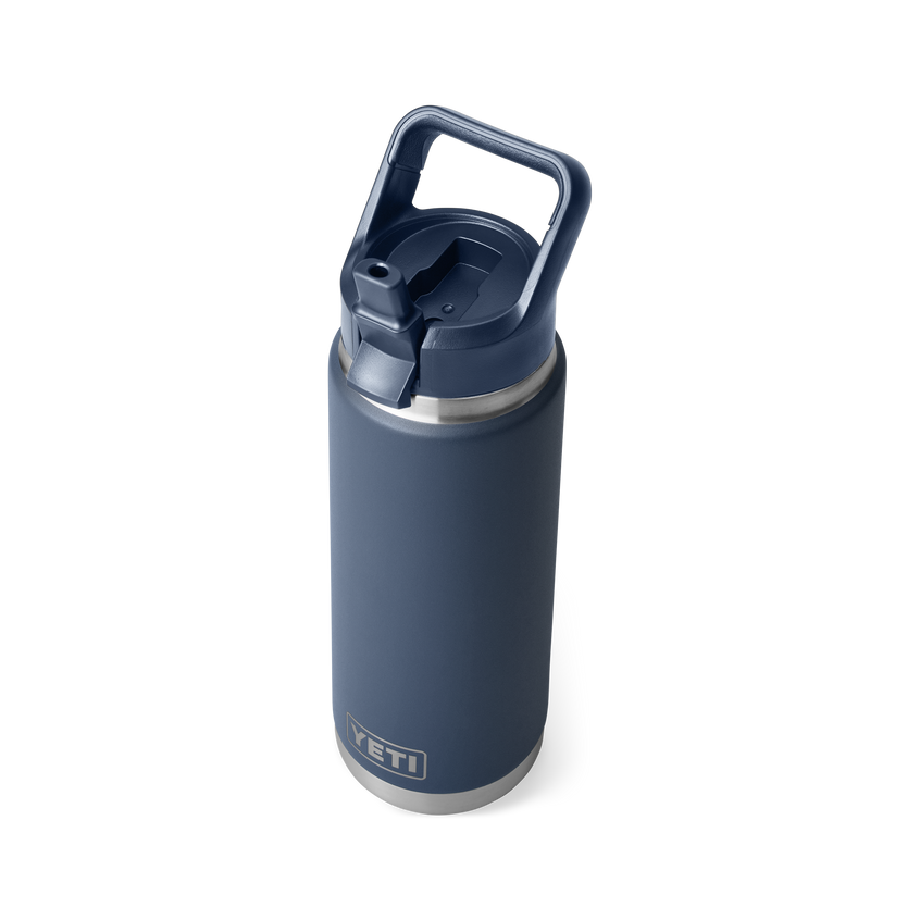 YETI Rambler® 26 oz (769 ml) Bottle With Straw Cap Navy