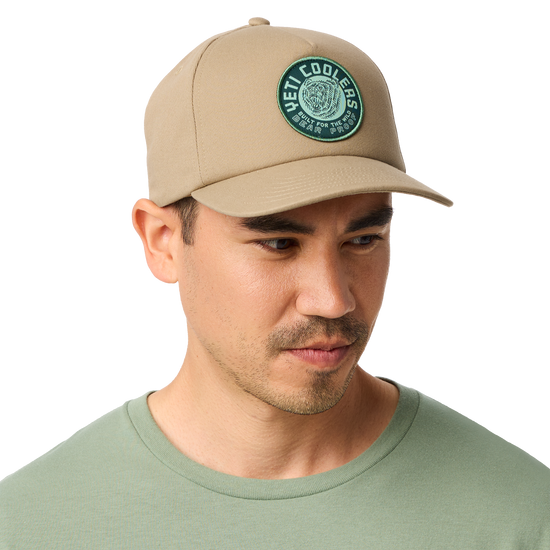 YETI Coolers® Woven Flat Brim Bear Snapback Hat