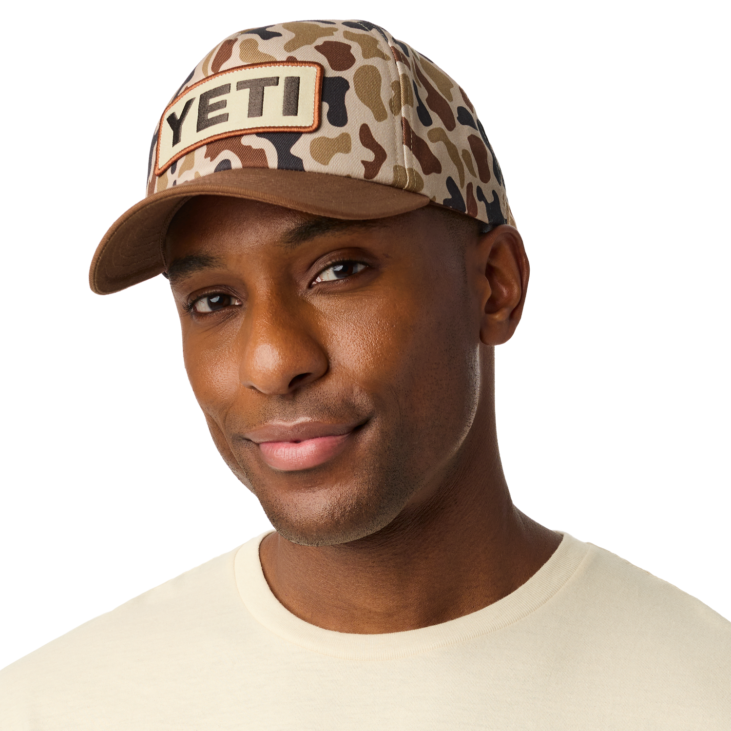 YETI® Logo Camo Woven Flat Brim Snapback