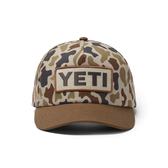 YETI® Logo Camo Woven Flat Brim Snapback