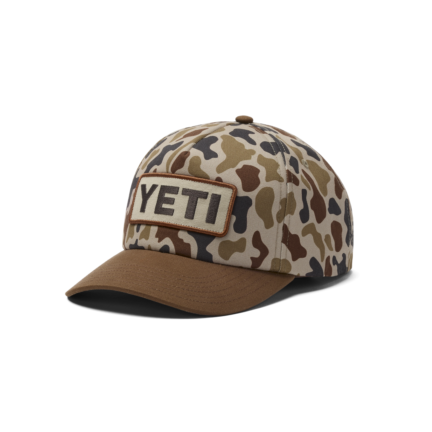 YETI® Logo Camo Woven Flat Brim Snapback