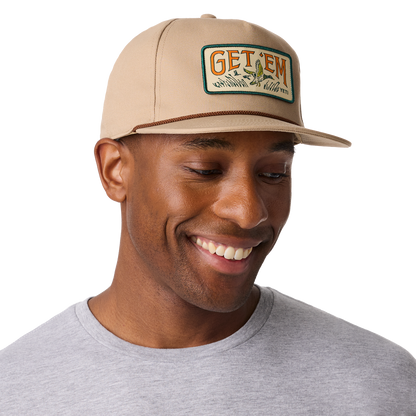 YETI® Wetlands Get 'Em Woven Flat Brim Snapback