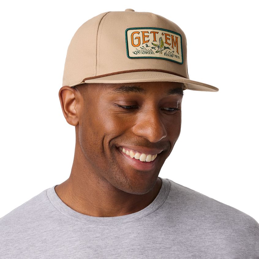 YETI® Wetlands Get 'Em Woven Flat Brim Snapback