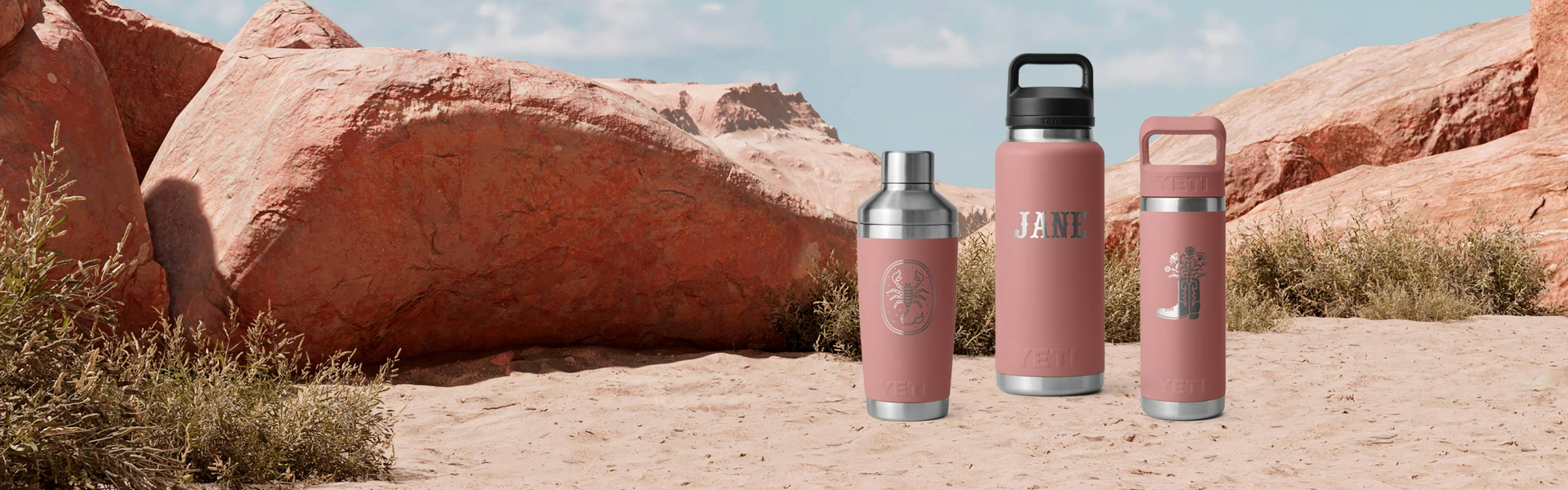 YETI Rambler 26oz 限定色〟サンドストーンピンク【SALE】 Shop by Colour - Sandstone Collection | Natural Pink | YETI
