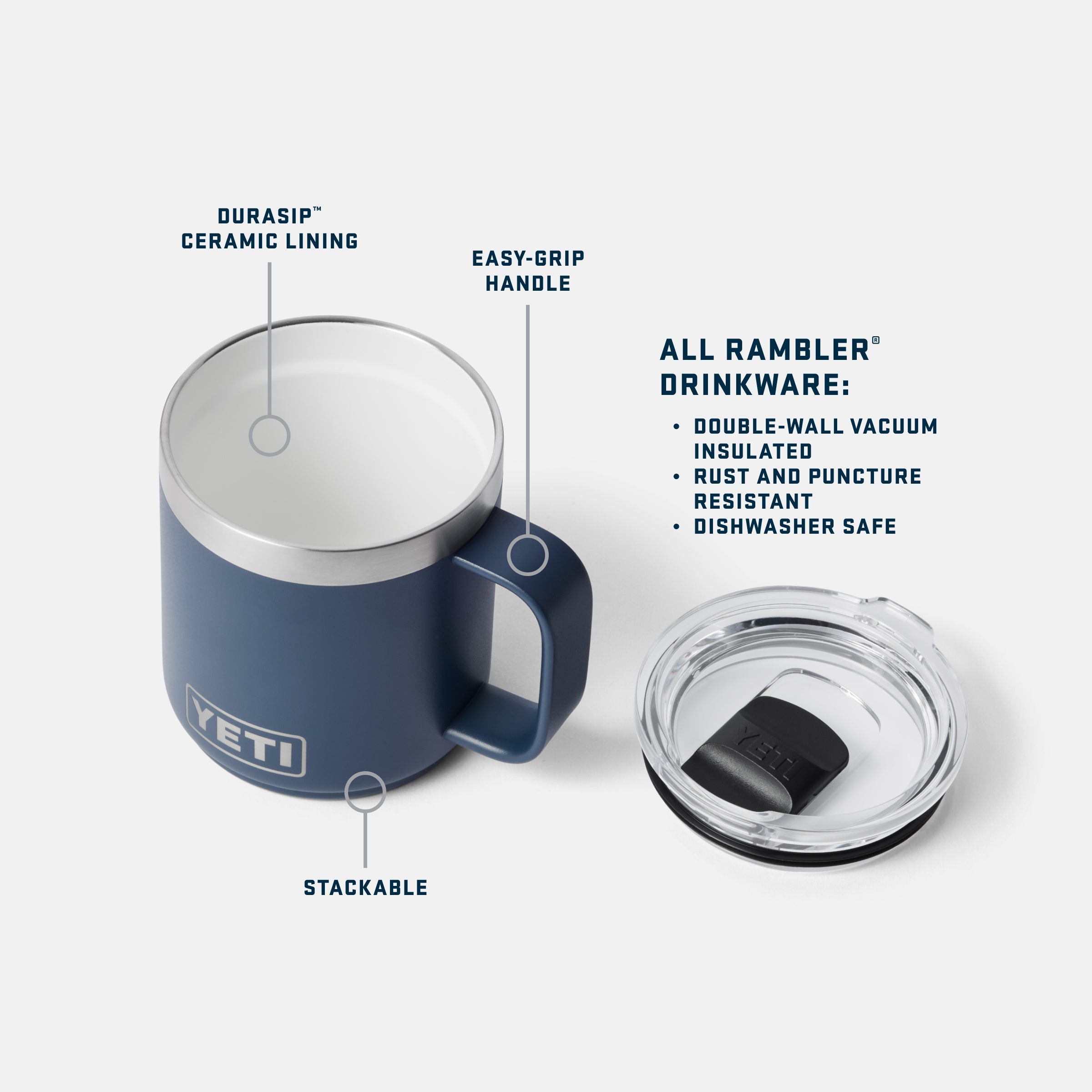 YETI Rambler 10 oz Mug 2個セット　新品　未使用 Rambler® 10 oz (295 ml) Stackable Mug – YETI EUROPE