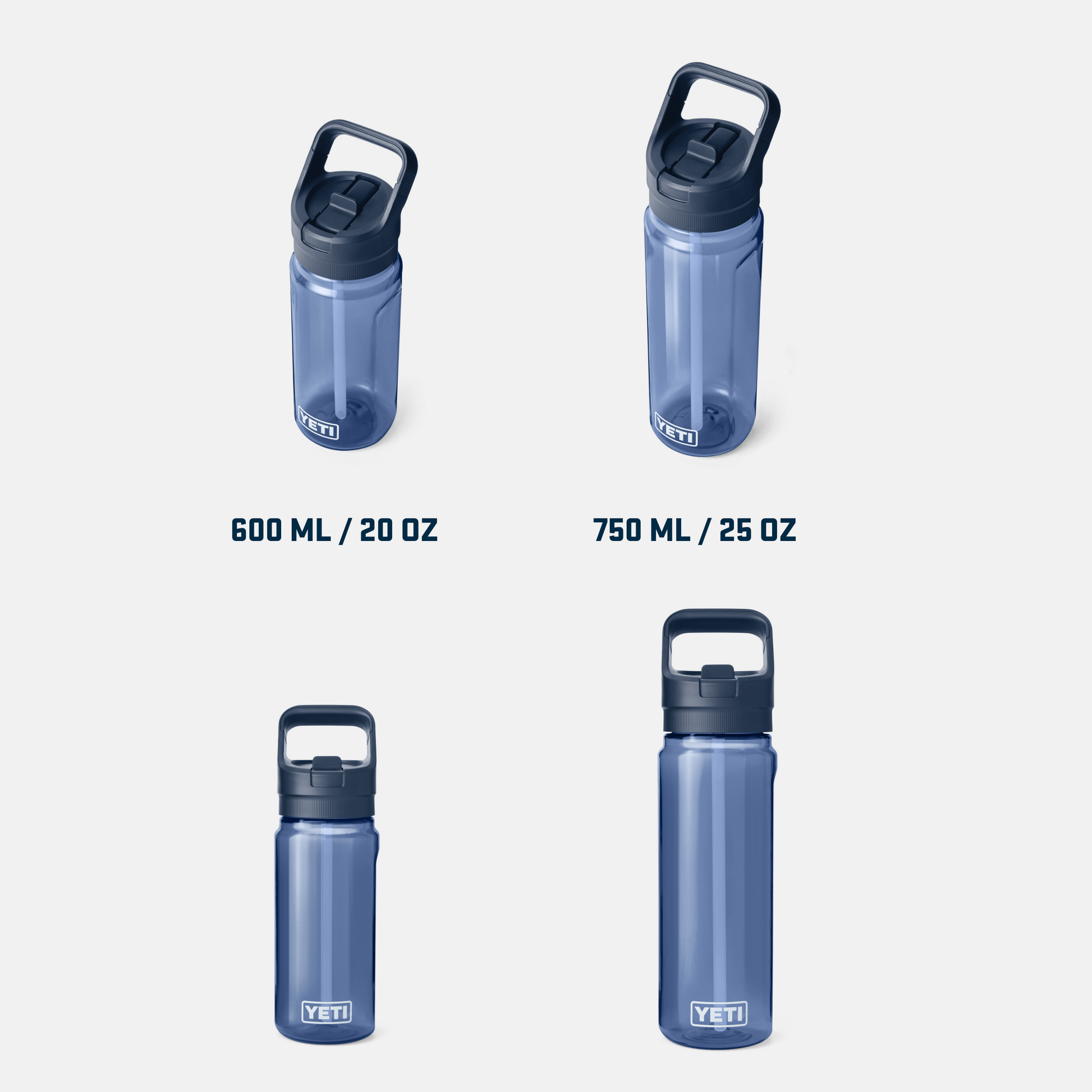 YETI Yonder® 20 oz (600 ml) Water Bottle Size Comparison