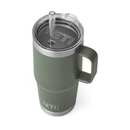 YETI Rambler® 25 oz (710 ml) Straw Mug Camp Green