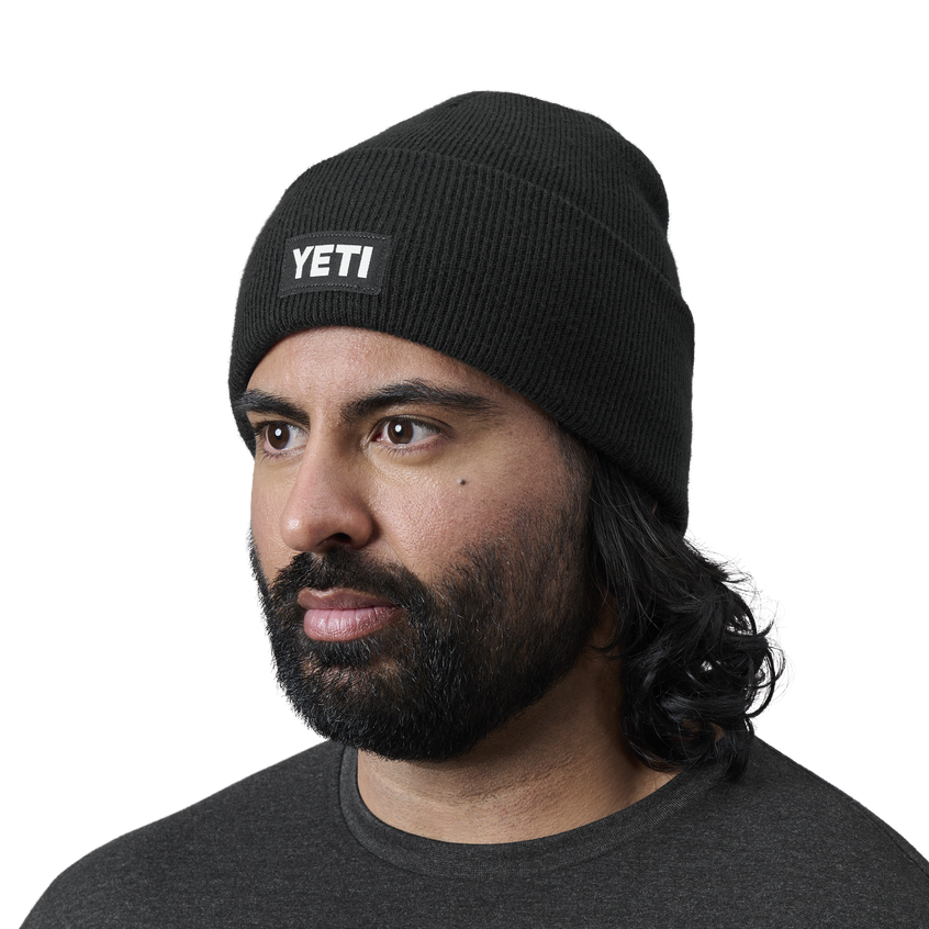 YETI Logo Beanie Black