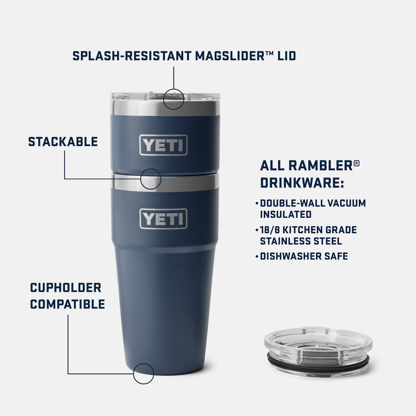 YETI Rambler® 20 oz (591 ml) Stackable Cup King Crab