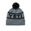 YETI Logo Retro Knit Beanie Grey/Black