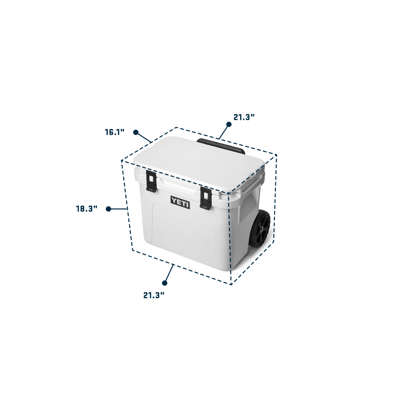 YETI Roadie 32 Hard Cooler Exterior measurements