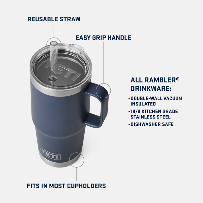 YETI Rambler® 25 oz (710 ml) Straw Mug Seafoam