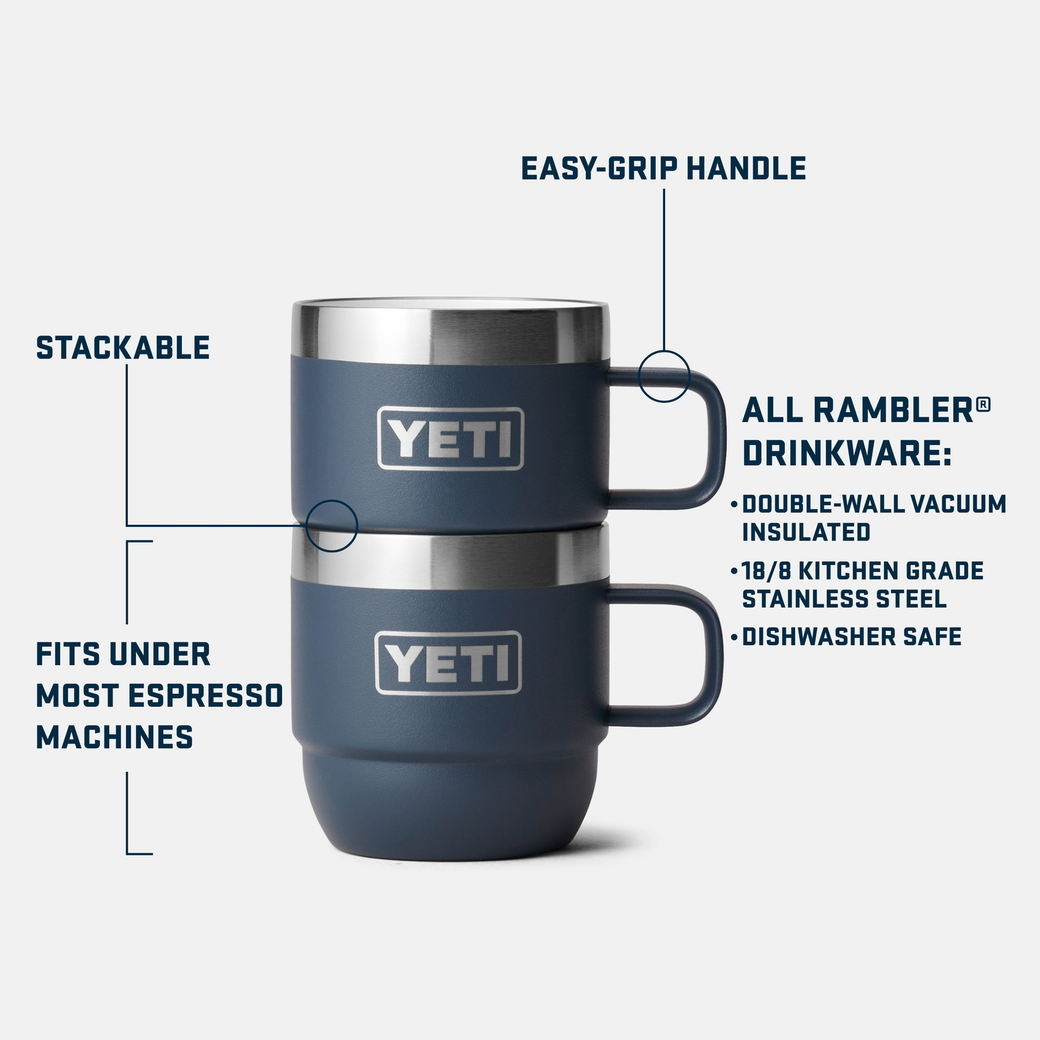 YETI Rambler® 6 oz (177 ml) Stackable Mugs King Crab