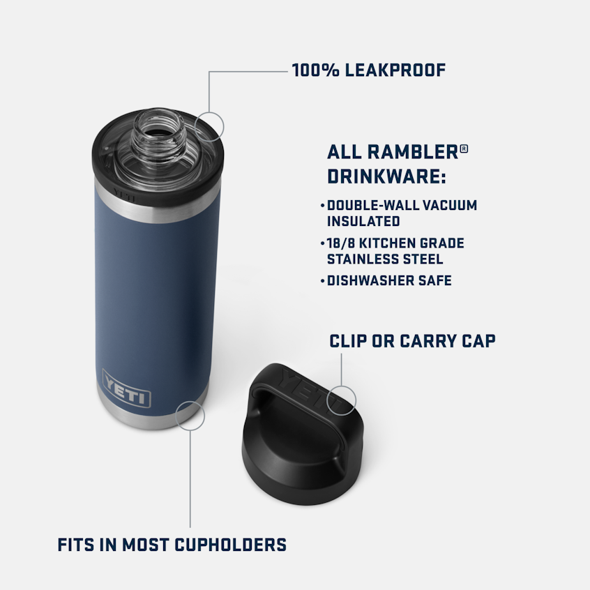 YETI Rambler® 18 oz (532 ml) Bottle Charcoal