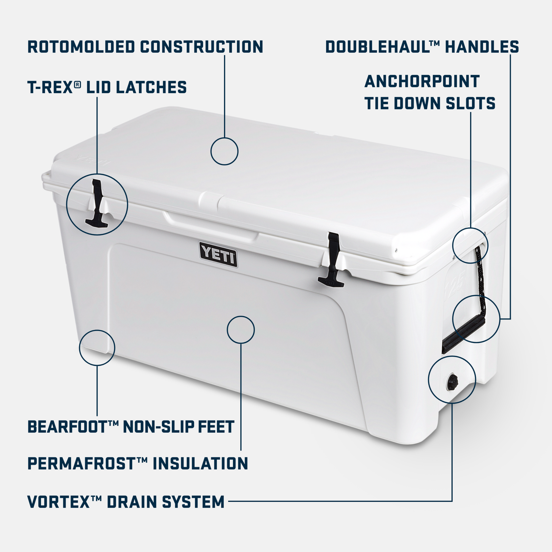 YETI Tundra® 125 Cool Box White