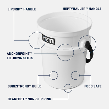 YETI LoadOut® 5-Gallon Bucket Nordic Blue