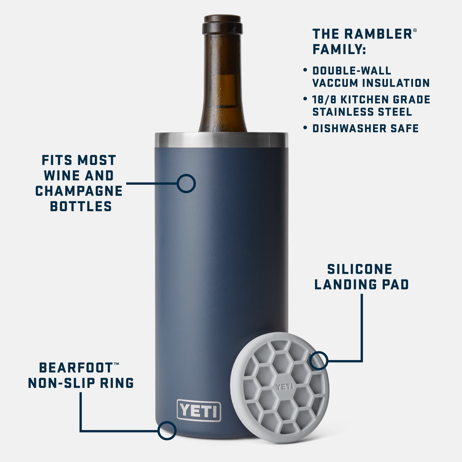 YETI Rambler® Wine Chiller Stainless Steel
