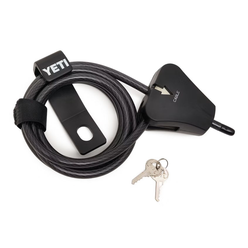 YETI Security Cable Lock and Bracket Black