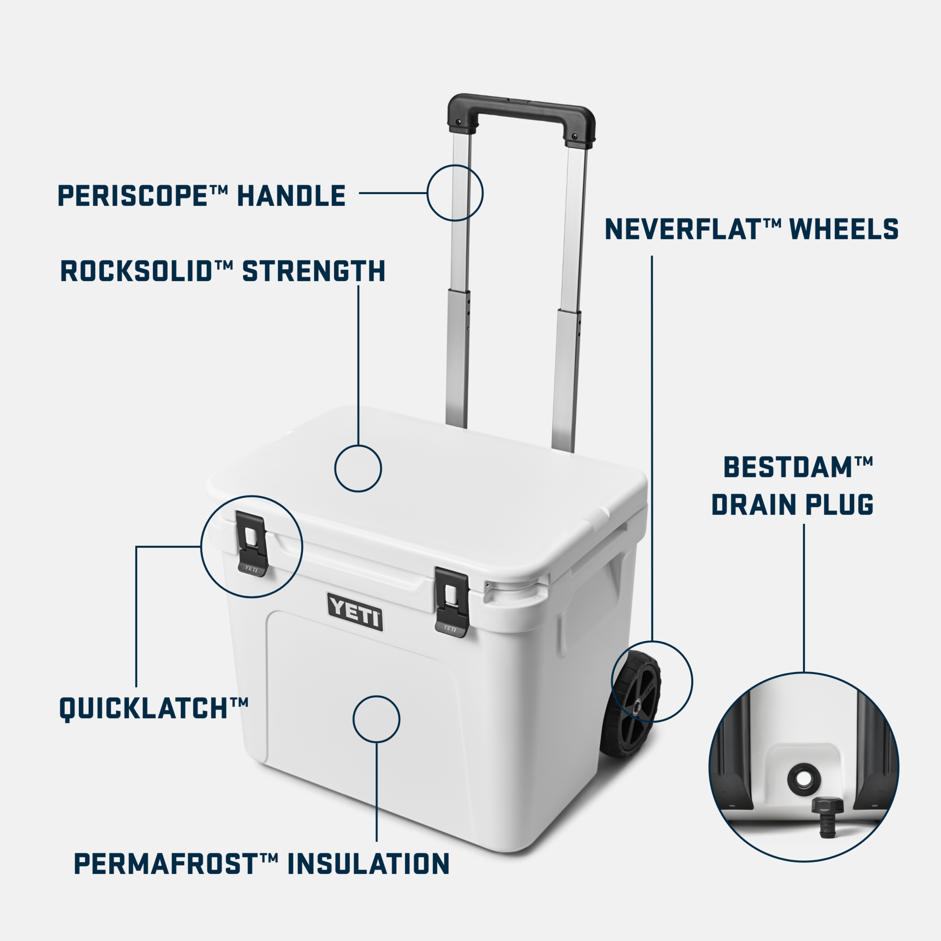 YETI Roadie® 60 Wheeled Cool Box King Crab