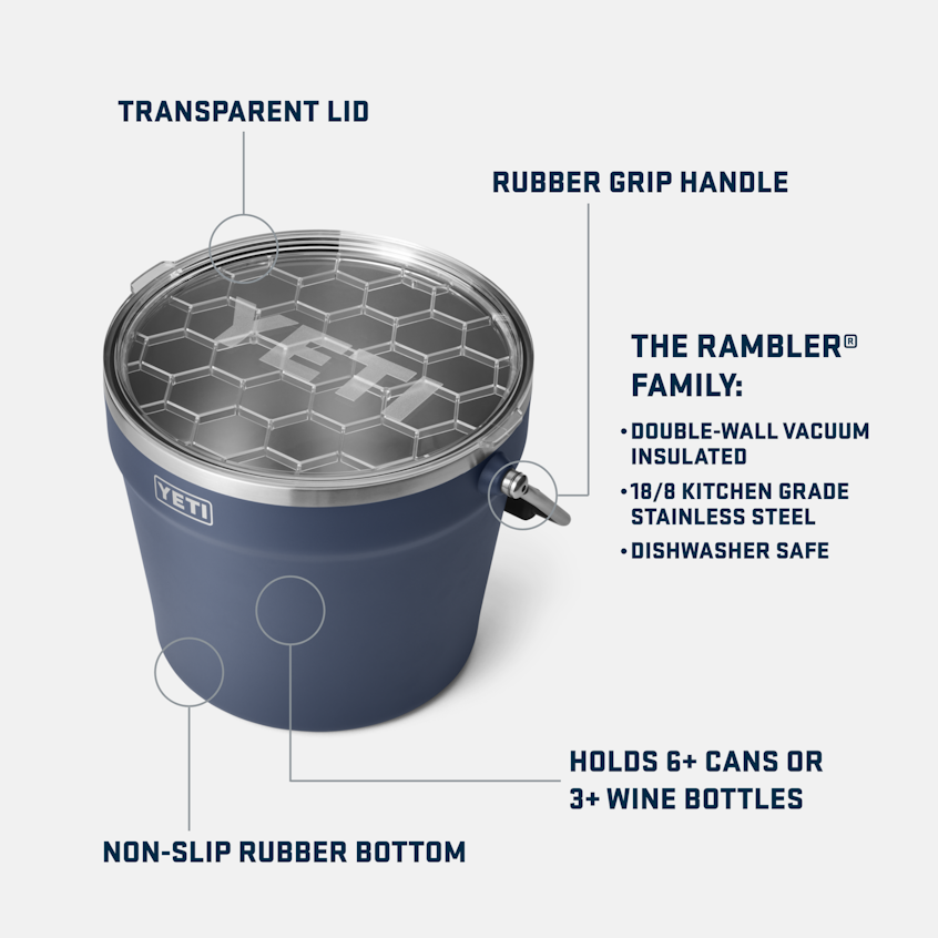 YETI Rambler® 7.6 L Beverage Bucket King Crab