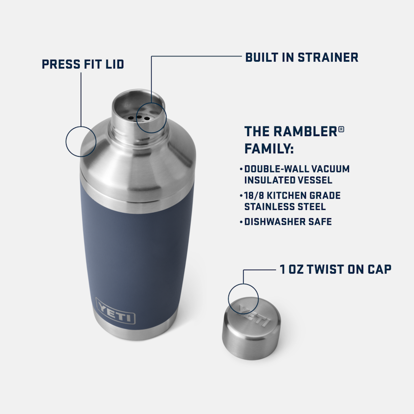 YETI Rambler® 20 oz (591 ml) Cocktail Shaker Stainless Steel