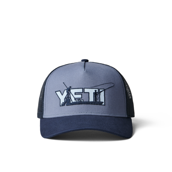 YETI Skiff Trucker Hat Dark Blue