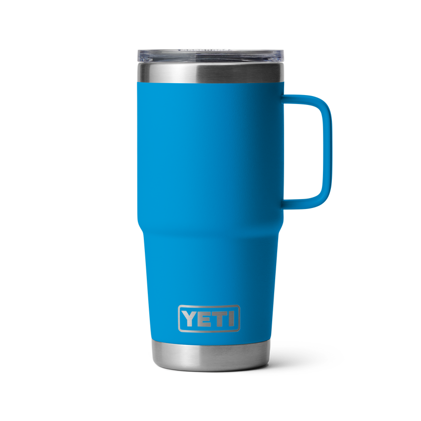 YETI Rambler® 20 oz (591 ml) Travel Mug Big Wave Blue