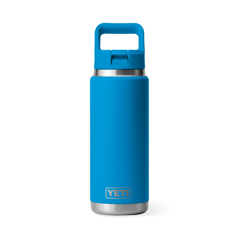 YETI Rambler® 26 oz (769 ml) Bottle With Straw Cap Big Wave Blue