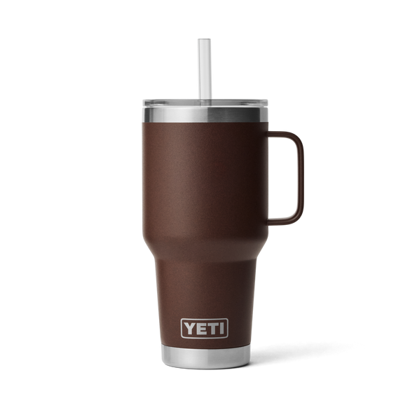 YETI Rambler® 35 oz (994 ml) Straw Mug Wetlands Brown