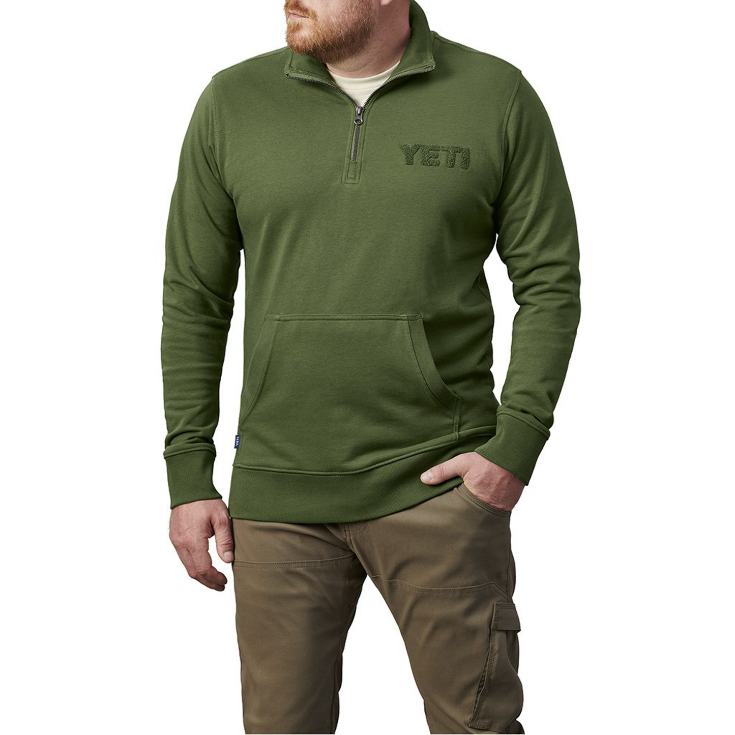 YETI Terry Quarter Zip Pullover Highlands Olive