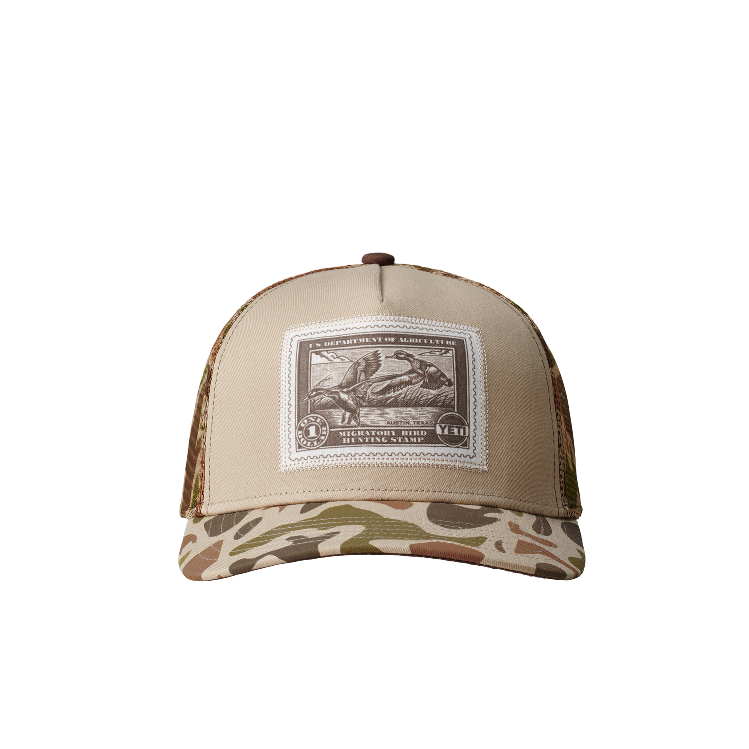 YETI Duck Stamp Trucker Hat Sharptail Taupe/Camo